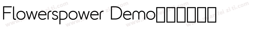 Flowerspower Demo字体转换